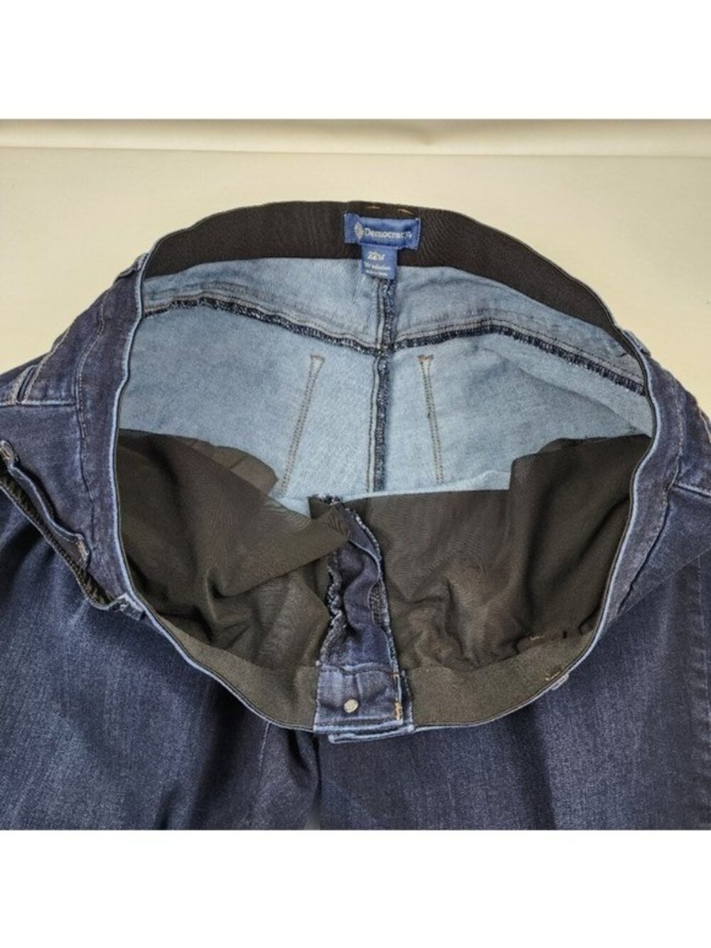 Democracy Womens Ab Solution Ankles Blue Jeans Plus Size 22W (40X26) - Picture 5 of 10